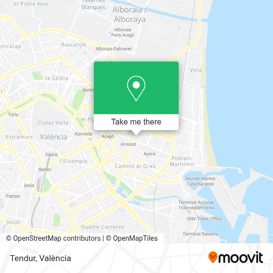 Tendur map