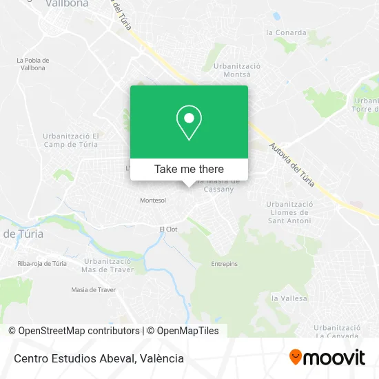 Centro Estudios Abeval map