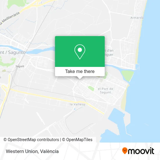 Western Union map