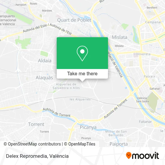 Delex Repromedia map