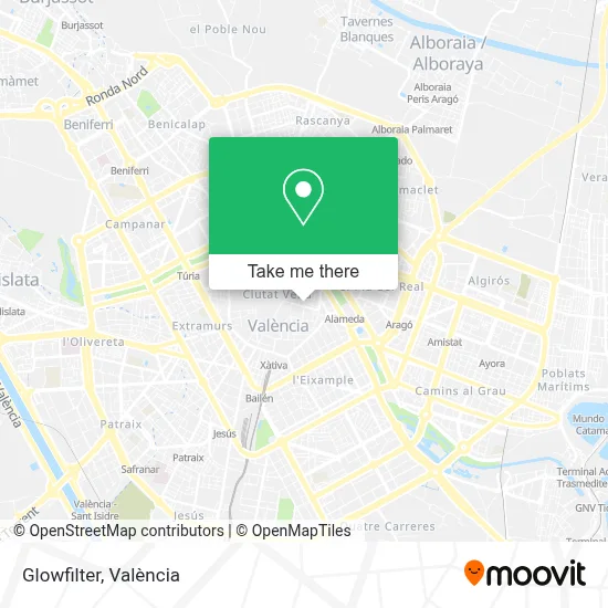 Glowfilter map