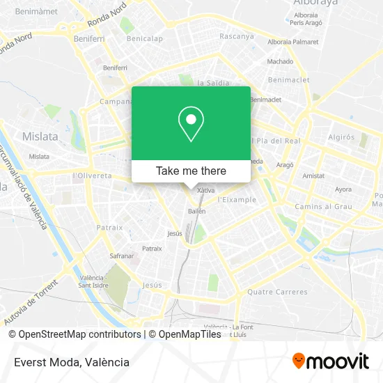 Everst Moda map