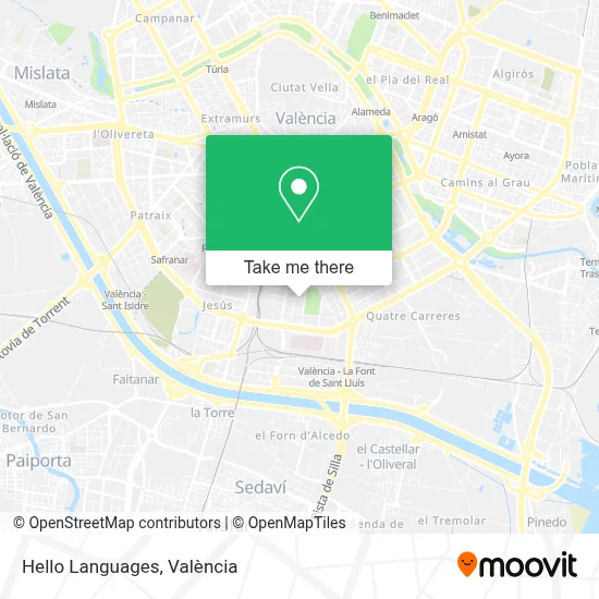 Hello Languages map