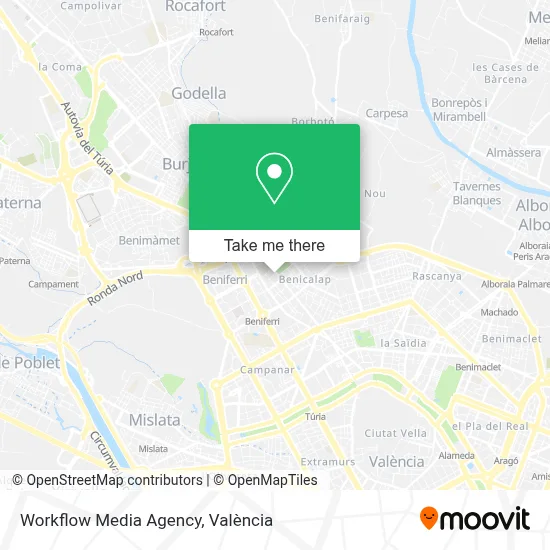 Workflow Media Agency map