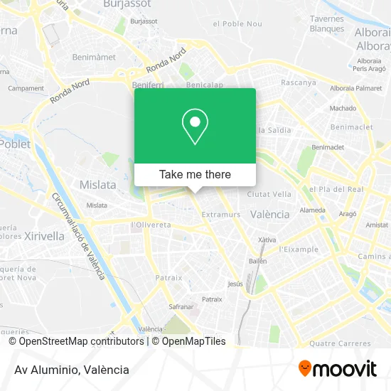 Av Aluminio map