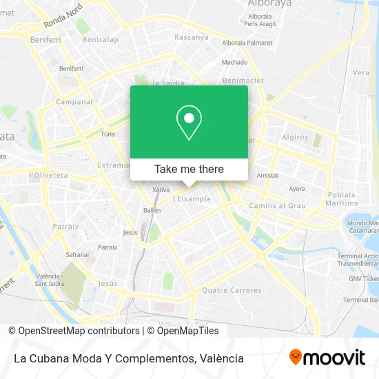 La Cubana Moda Y Complementos map