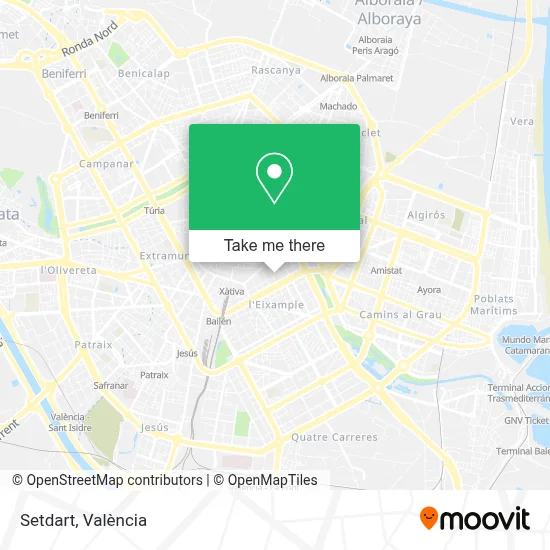 Setdart map