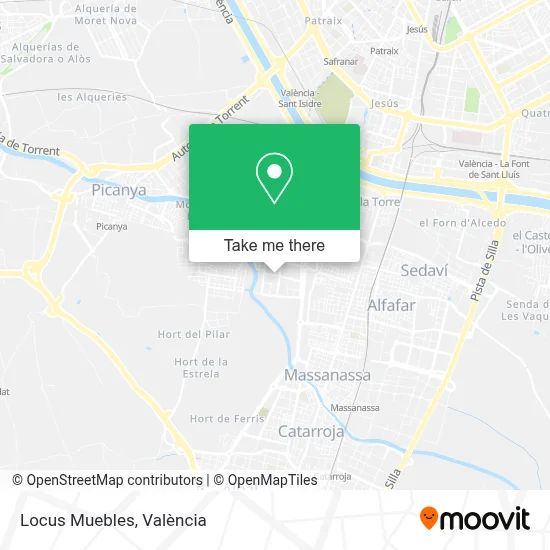 Locus Muebles map