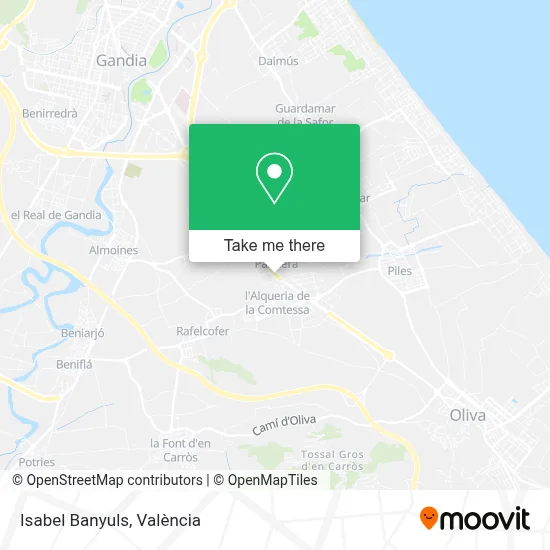 Isabel Banyuls map