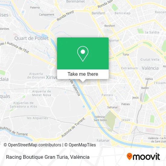 Racing Boutique Gran Turia map