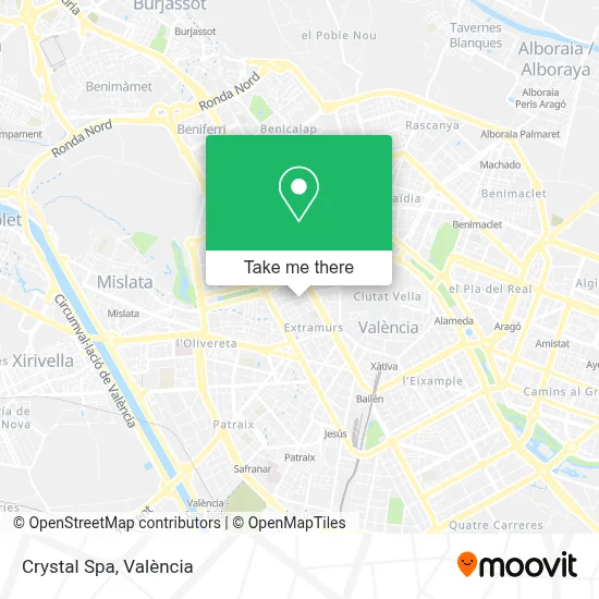 Crystal Spa map