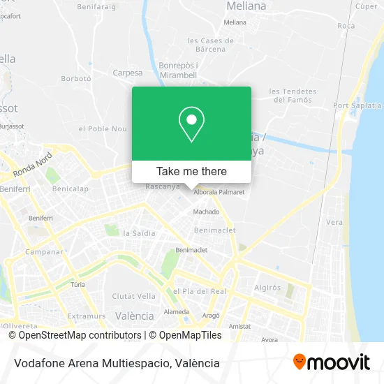Vodafone Arena Multiespacio map