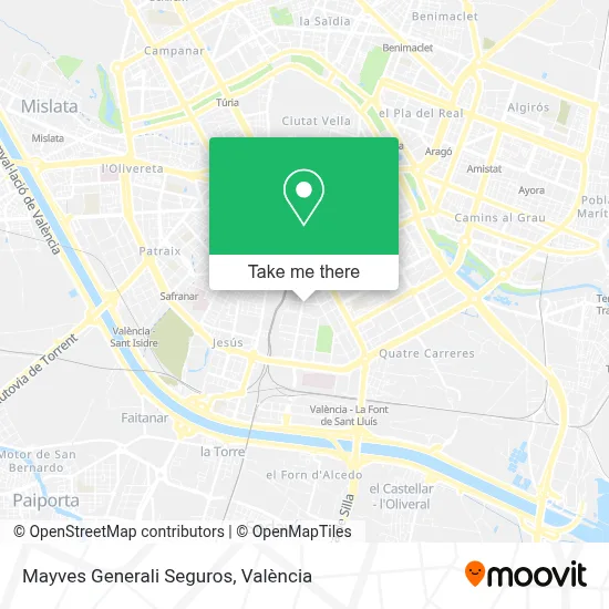 Mayves Generali Seguros map