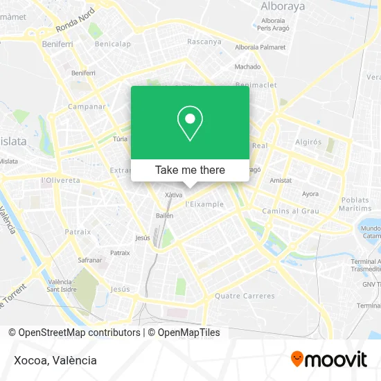 Xocoa map