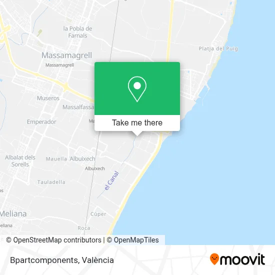 Bpartcomponents map