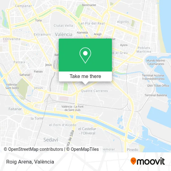 Roig Arena map