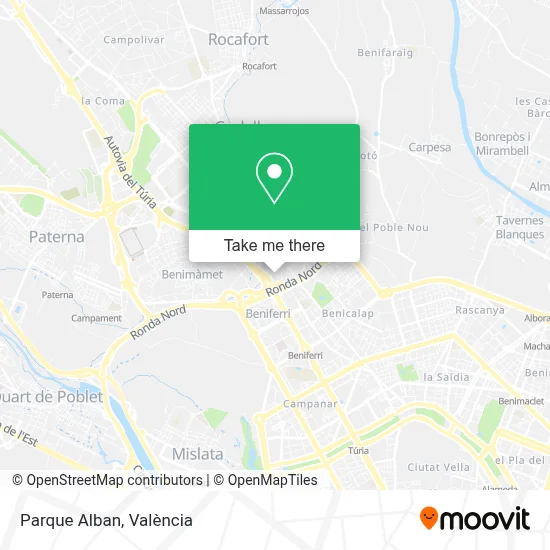 Parque Alban map