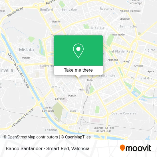 Banco Santander - Smart Red map