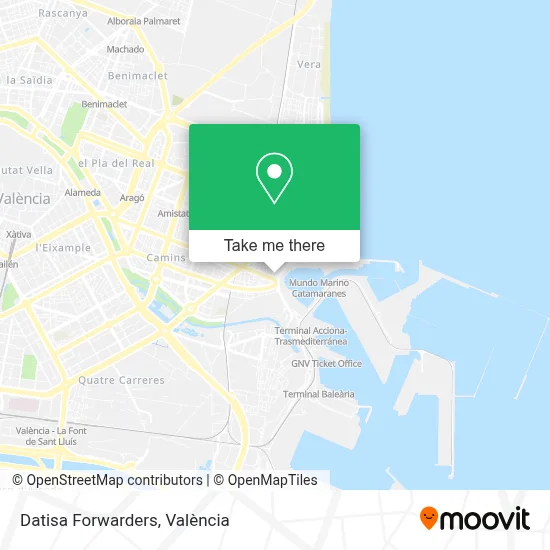 Datisa Forwarders map