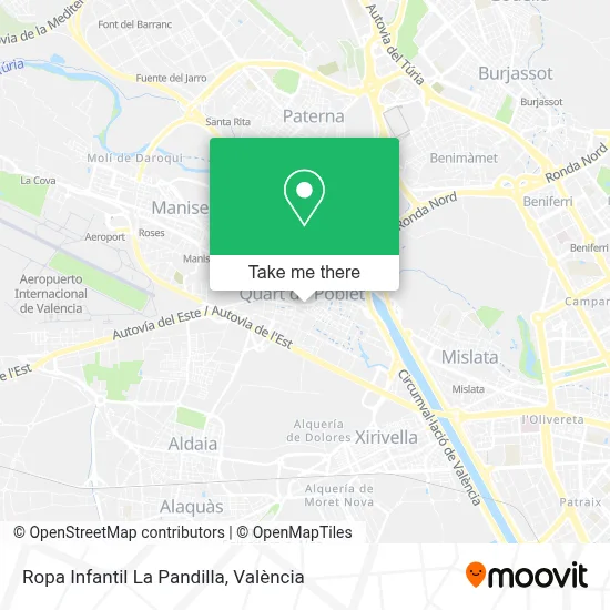 Ropa Infantil La Pandilla map