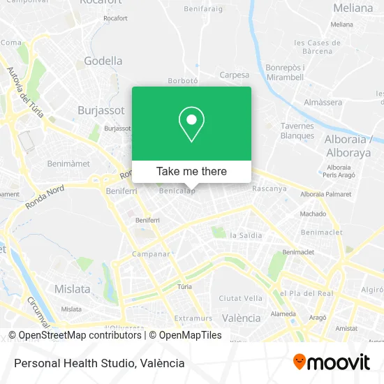Personal Health Studio map