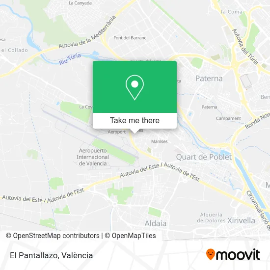 El Pantallazo map