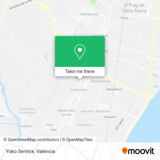 Yoko Service map