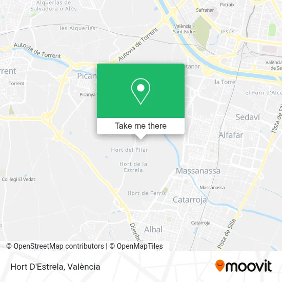Hort D'Estrela map