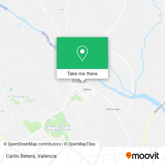 Carlin Betera map
