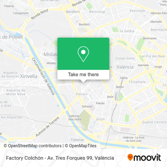 Factory Colchón - Av. Tres Forques 99 map