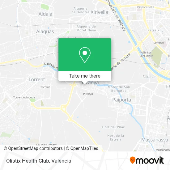 Olistix Health Club map