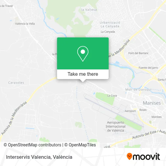 Interservis Valencia map