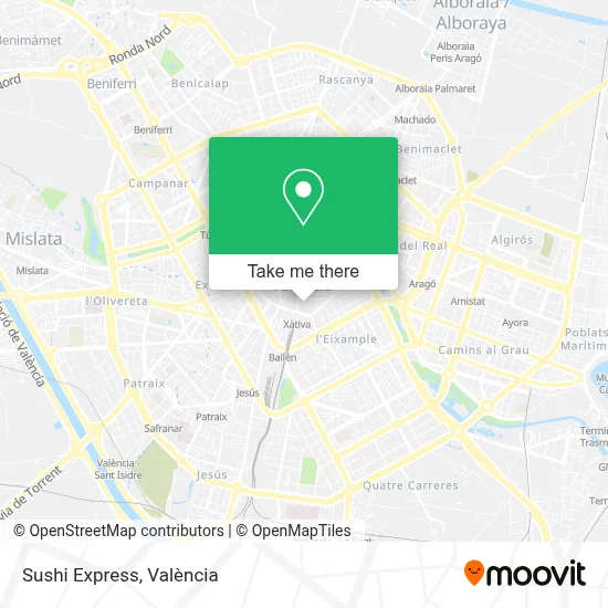 Sushi Express map