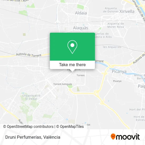 Druni Perfumerías map