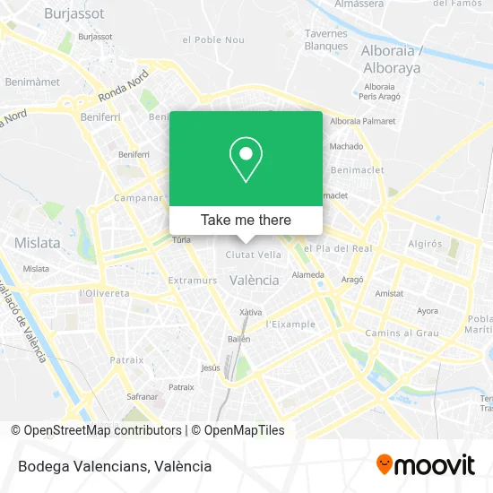 Bodega Valencians map