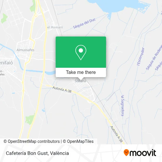 Cafetería Bon Gust map