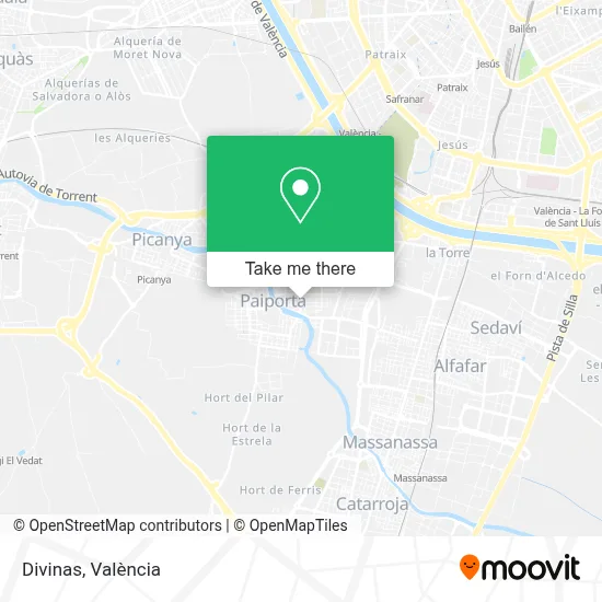 Divinas map