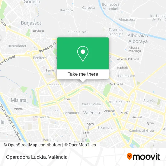 Operadora Luckia map