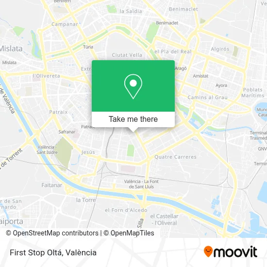 First Stop Oltá map