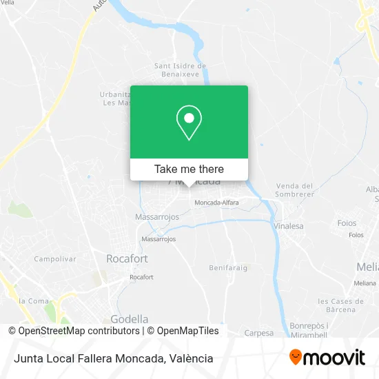 Junta Local Fallera Moncada map