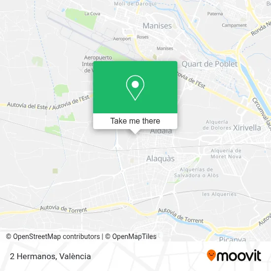2 Hermanos map