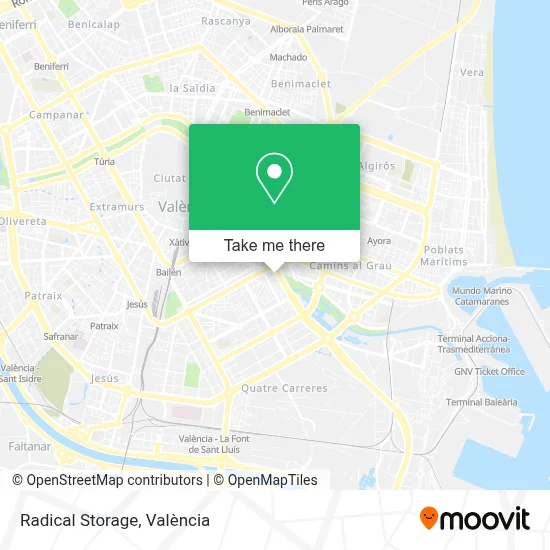 Radical Storage map