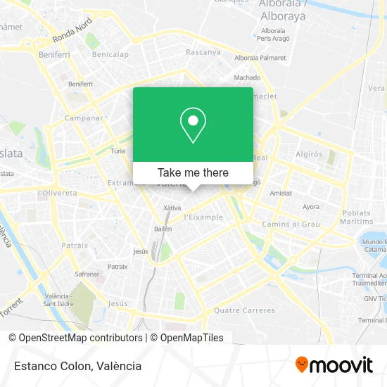 Estanco Colon map