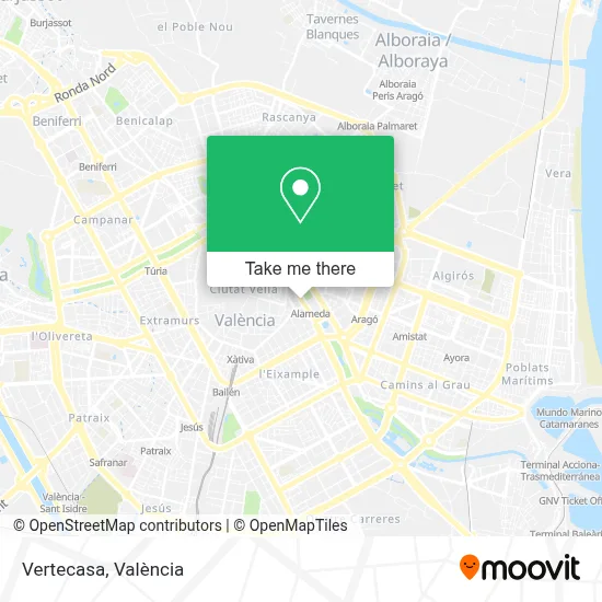 Vertecasa map