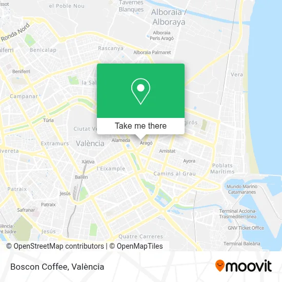 Boscon Coffee map