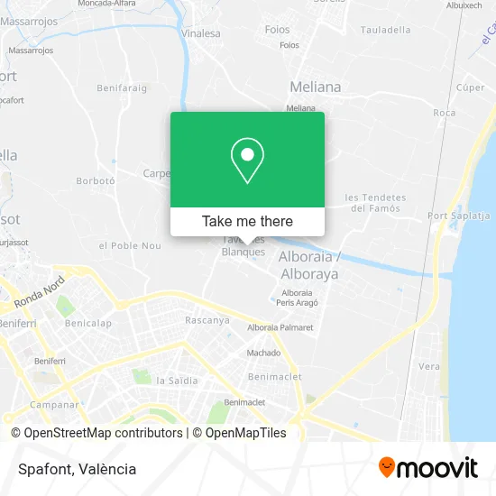 Spafont map