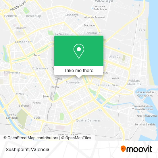 Sushipoint map