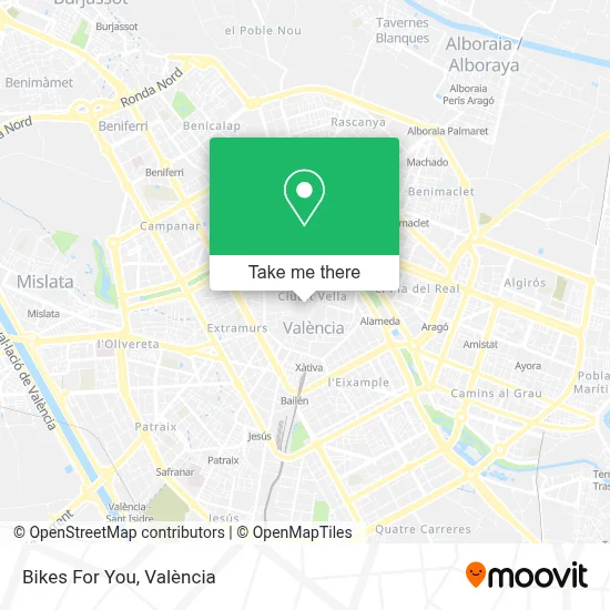 Bikes For You map