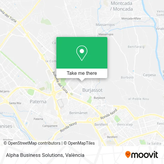 Alpha Business Solutions map