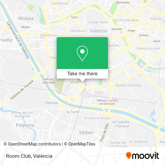 Room Club map